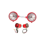 APSMOTIV Esituled+T&ouml;&ouml;riistakast 12V pirniga David Brown 700 800 900 1200 Massey Ferguson traktori 35 35X 65 765 IH Traktori B250 B275 B414 B444 jaoks (Punane) punane