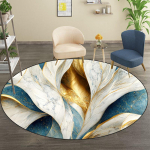 Abstraktne Dekoor Luksuslikud &Uuml;mmargused Vaibad Elutuppa Marmor Kuldne Vaip Kodu Diivan Tool Pehme Jalamatt Pestav Magamistoa Riietusruumi Vaip 140cm 55.11 in