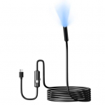 Endoskoobikaamera 1920P HD-&uuml;hilduv 8 LED-tulega veekindla kontrollkaameraga C-t&uuml;&uuml;pi endoskoop kalaautode mootoritele 2M Hard 8mm