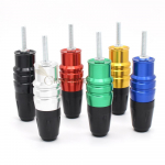 Kawasaki Z650 Z750 Z900 Z800 Z250 Z300 Ninja 250 300 Z1000 Z1000SX jaoks m&otilde;eldud mootorratta CNC kokkup&otilde;rkepadjad v&auml;ljalasketoru liugurid kokkup&otilde;rkekaitse sinine