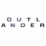 Auto 3D ABS t&auml;htedega logo kleebised Mitsubishi OUTLANDER 2023 auto esipea kapoti t&auml;hestiku embleemi m&auml;rgi kujundamine must