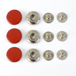 Meetee 100 komplekti 10-17mm metalln&ouml;&ouml;bid 14 v&auml;rvi press-n&ouml;&ouml;bid nahkriietuse kottide kaunistamiseks kinnitusn&ouml;&ouml;pide komplekt &otilde;mblustarvikud 17mm 831-100Sets punane