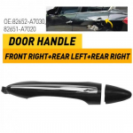 fits Kia Forte Outside Outer Rear Exterior Handle Primed Black Door Left Side