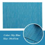 2/4/6 tk Platjamatid PVC s&ouml;&ouml;gilaua matt punutud ketaspadjad kaussi alusalused De Cozinha 30*45 cm taldrikubaar K&ouml;&ouml;k diivanilaua matt 2pcs-pack kuldne