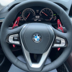 Auto roolikatte libisemiskindel kunstnahast BMW G30 530i 540i 520d 530e 2016-2018 G32 GT 630i 630d jaoks Autotarvikud blue thread gray