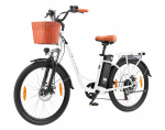TTGO YY-26ST Elektrijalgratas T&auml;iskasvanutele - 250W Harjadeta Mootor 36V14.5Ah Aku 120KG Maksimaalne Kandev&otilde;ime Ideaalne Linnalikuks T&ouml;&ouml;les&otilde;iduks valge