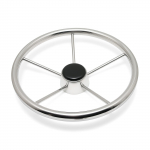 13-1/2  Marine Grade Stainless Steel Steering Wheel Marine Boat Accessories Steering Wheels 5 Spoke without Knob Fit for Yacht 1pc