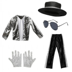 Michael Jacksoni 1970. aastate stiilis kost&uuml;&uuml;m laste Halloweeni pidudeks, kost&uuml;&uuml;mipidudeks, lastekaitsep&auml;eva t&auml;histamisteks ja lavastusteks 3-5 S