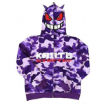 Deemoni ja kirjatr&uuml;kiga kapuuts Vintage High Street Goth dressipluus Suure lukuga jope Harajuku Topid Pusad Naiste ja meeste S