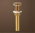 Tuqiu Vannitoakraan Messingist ja Marmorist Kuldne Vannitoo Valamukraan K&uuml;lma ja Kuuma Vee Segisti Valamukraan Dekile Paigaldatav Kuldne Kraan