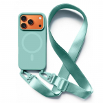 Ristkeha Paelaga &Uuml;mbris iphone 17 Air 16 15 14 13 12 Mini 11 Pro Max Plus jaoks Magsafe jaoks Silikoonist Pehme Magnetiline Tagakaas iPhone 12 mini piparm&uuml;ndiroheline v&auml;rv