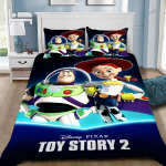 3D prinditud Toy Story Buzz Lightyear voodipesukomplekt T&uuml;drukud T&auml;iskasvanud &Uuml;heinimese Twin Queen Suurus Tekikott Padjap&uuml;&uuml;r Voodipesu EU Single(135*200cm)3pcs