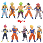 Kvaliteetne Dragon Ball Z Super Saiyan tegevuskuju mudel GK Rose Goku DBZ Gohan Anime kuju Vegeta kuju Kogutav m&auml;nguasi Kingitus beige