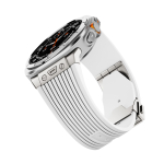 Spordirihm Samsung Galaxy Watch Ultra 47MM jaoks Silikoonist Randmerihm GALAXY Watch Ultra Asendusrihm K&auml;epael Galaxy Ultra 47mm white