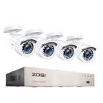 Syst&egrave;me de vid&eacute;osurveillance - BAZARLAND30 - ZOSI - 4 cam&eacute;ras - Vision nocturne - Disque dur 1 To