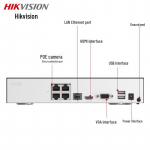 Hikvision 4-kanaliline PoE NVR Hiina pistikuga (adapter kaasas)