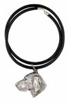 Vizsla, Hungarian Short-haired Pointer - Necklace with dog, silver-plated pendant for dog fan, unique jewelry by Art-Dog brand