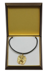 Yorkshire Terrier, Yorkie I - Dog necklace in gift box, gold-plated pendant for dog fan, striking jewellery by Art-Dog brown
