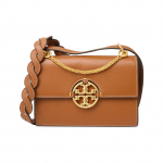 TORY BURCH TB Miller Klapiga Rahakott Veisenahast Crossbody &Otilde;lakott V&auml;ike Naiste Pruun Basic Set (Bag + Dust Bag) pruun