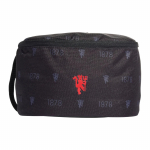 Adidas Originals kolm triipu Manchester United siiditr&uuml;kiga embleemiga lukuga spordikott Unisex kott Must HF0520 Black