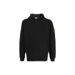Stone Island Logo Plaaster Kapuutsiga Huppar Must Meeste Pealisr&otilde;ivad 791561252-V0029 M