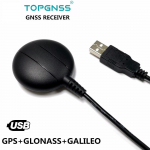 TOPGNSS T&ouml;&ouml;stuslik rakendus USB GPS GLONASS GALILEO vastuv&otilde;tja moodul antenniga GN800 USB GNSS GPS GLONASS GALILEO vastuv&otilde;tja armee roheline v&auml;rv