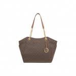 Michael Kors Mk Jet Set Chain Monogram Suure Logoga Nahast T&otilde;stetav Kott Naiste tote Tammepruun 35F8GTVE7B-BROWN Basic Set (Bag+Dust Bag)