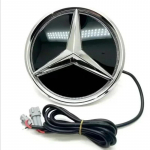 Uus 2025 Mercedes Benz auto esiosa grillitud t&auml;hem&auml;rgiga LED-valgustusega logo, valge, sinine, punane tuli Mercedes Benz W204 GLK200 jaoks Glowing red