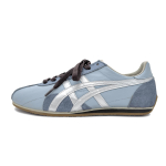 Onitsuka Tiger Runspark Cushioning Slip Resistant Lightweight Low top Running Shoes Unisex Gray Blue Silver 1183B480-200(Team191-) 39 gray