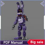 Klotsikomplekt Withered Bonnie figuurid aksessuaar kaunistus t&auml;iskasvanute klotsid Kaunistus J&otilde;ulukink