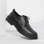 meeste Oxfordid Trendikad Brogue'id Klassikalised Meeste Kingad Meeste Paelad L&auml;ikivast Nahast Kingad Formaalne Must Nahk Pulmapeo Kingad 44 pruun