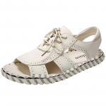 Disainerbr&auml;ndi Trendikad Pruunid Meeste Nahast Vabaajajalatsid Libisemisvastaste K&auml;sitsi Valmistatud Taldadega Rooma Sandaalid Meeste &Otilde;ues Kandmiseks Lamedad Kingad 39