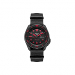 Seiko 5 Veekindel Klassikaline Moodne Mehaaniline Liikumine Nailonrihmaga Kell Meeste kellad Must SRPD83K1 Black Red
