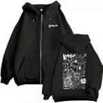 Anime JoJo's Bizarre Adventure T&otilde;mblukuga Huppar Noriaki Kakyoin T&otilde;mblukuga Jakk Mehed Naised Vabaaja Puuvillane Vintage T&otilde;mblukuga Hupparid 2XL must