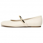 Zara PU metallikrihmaga &uuml;marotsalised moes lamedad Mary Jane kingad naistele valge 12520510-38 36