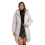 Naiste talvejope kapuutsiga, paksendatud polsterdatud sulemantel &Otilde;huke v&ouml;&ouml;koht lukuga keskmise pikkusega tuulekindel k&uuml;lma ilmaga puuvillane mantel XXXL