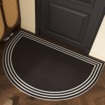 Sissek&auml;igu jalamatt libisemisvastane kulumiskindel mustusekindel vaip poolringikujulise joone tekstuuriga aiatekk v&auml;listingimustes kodu kaunistavad matid 80x120cm