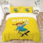 3 tk Pipi Voodipesukomplekt Sulet&auml;idisega Tekikott ja Padjap&uuml;&uuml;rid, Sobib K&otilde;ikideks Hooaegadeks(Ilma siseta)-0729021 135x200cm