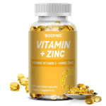 C-vitamiin 1000 mg Tsink 20 mg Toidulisand 120 kapslit pudelis 120 Capsules brown