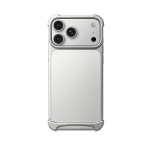 Luksuslik oranž kilp matt raamita telefoni&uuml;mbris iPhone 17 Pro Max 17 Pro jaoks, metallnupud, nahasarnane tunne, p&otilde;rutuskindel kate For iPhone 17ProMax white