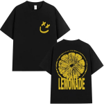 Louis Tomlinson Lemonade Tour Harajuku Vintage meeste ja naiste 2025. aasta suvine puhtast puuvillast 100% tr&uuml;kitud lahtine vabaaja T-s&auml;rk S mitmev&auml;rviline