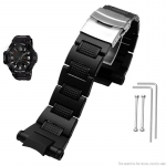 Kella Tarvikud Rihma Vahetus Casio GW-A1100 G-1400 GW-4000 GA-1000 jaoks Randmepael Plastikust Terasest Turvpandega K&auml;ev&otilde;ru 16mm