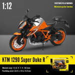 CCA 1:12 KTM 1290 SUPER DUKE R Mootorratta Mudel Sulamist Valatud Vedurim&auml;nguasjad T&auml;iskasvanute Kollektsiooni Kaunistus Kingitused