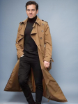 Meeste vabaaja pikk trenchcoat, khaki kahe n&ouml;&ouml;biga &uuml;ler&otilde;ivas S