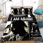 P-Playboi Carti MA OLEN MUUSIKA Tekikott Komplekt Kodu Stiilis Voodipesu Pehme Pesu Puuvillane Voodi 3-osaline Komplekt &Uuml;li&otilde;pilaste Korteri Kingitus 135x200cm gray