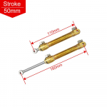 Uuendatud H&uuml;drauliline Silinder T&auml;ismetallist 50/70/85/95/110/120/130/140/170MM K&auml;iguga 1/14 RC Laaduri CAT 336D Ekskavaatori Osadele C-50MM
