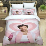 Laulja Harry Styles Tekikott Padjap&uuml;&uuml;r Voodipesukomplekt &Uuml;ks D-Direction T&auml;iskasvanud Poisid T&uuml;drukud Magamistoa Kaunistus &Uuml;he- ja Kahekohaline Suurus 135x200cm