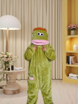 Omap&auml;rane koletise &uuml;likond - Pika karvaga, suure suuga disain (Talv 2026) Large beige