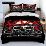 Slayer Heavy Metal B&auml;ndi Muusika Voodipesukomplekt Poistele T&uuml;drukutele Twin Queen Suurus Tekikott Padjap&uuml;&uuml;r Voodi T&auml;iskasvanud Mood Kodu Tekstiil AU Single 140x210cm