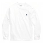 Polo Ralph Lauren T-s&auml;rk Ss23 &Uuml;hev&auml;rviline &Uuml;mmarguse kaelusega Vabaaja Pullover Pikkade varrukatega Naiste Topid Valge 323618711-001 XL